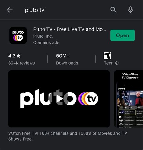 Click Settings. . Pluto tv app download